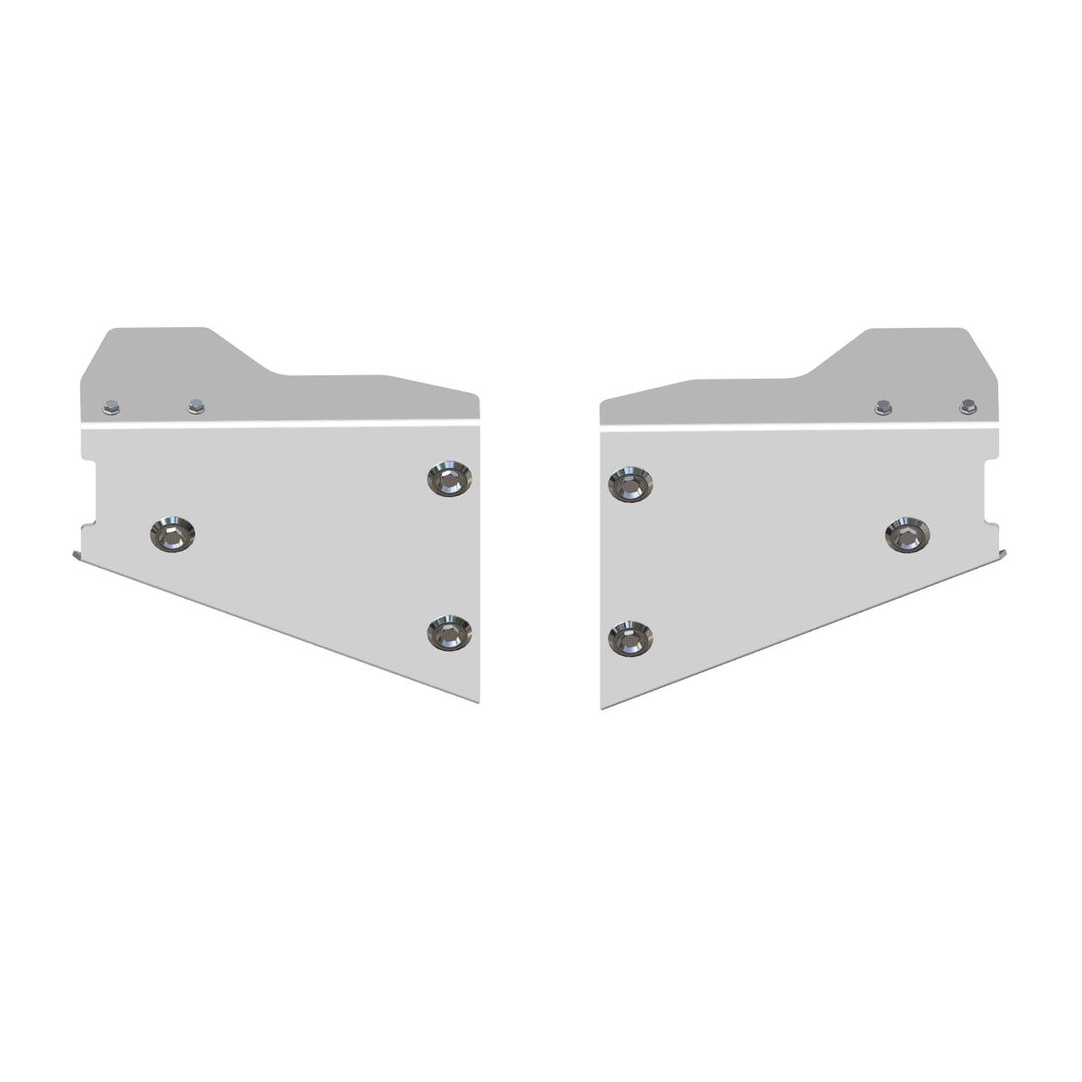 Asfir 4x4 Kawasaki Mule Pro DX Diesel Rear Arm Protectors, Aluminum (Left & Right)