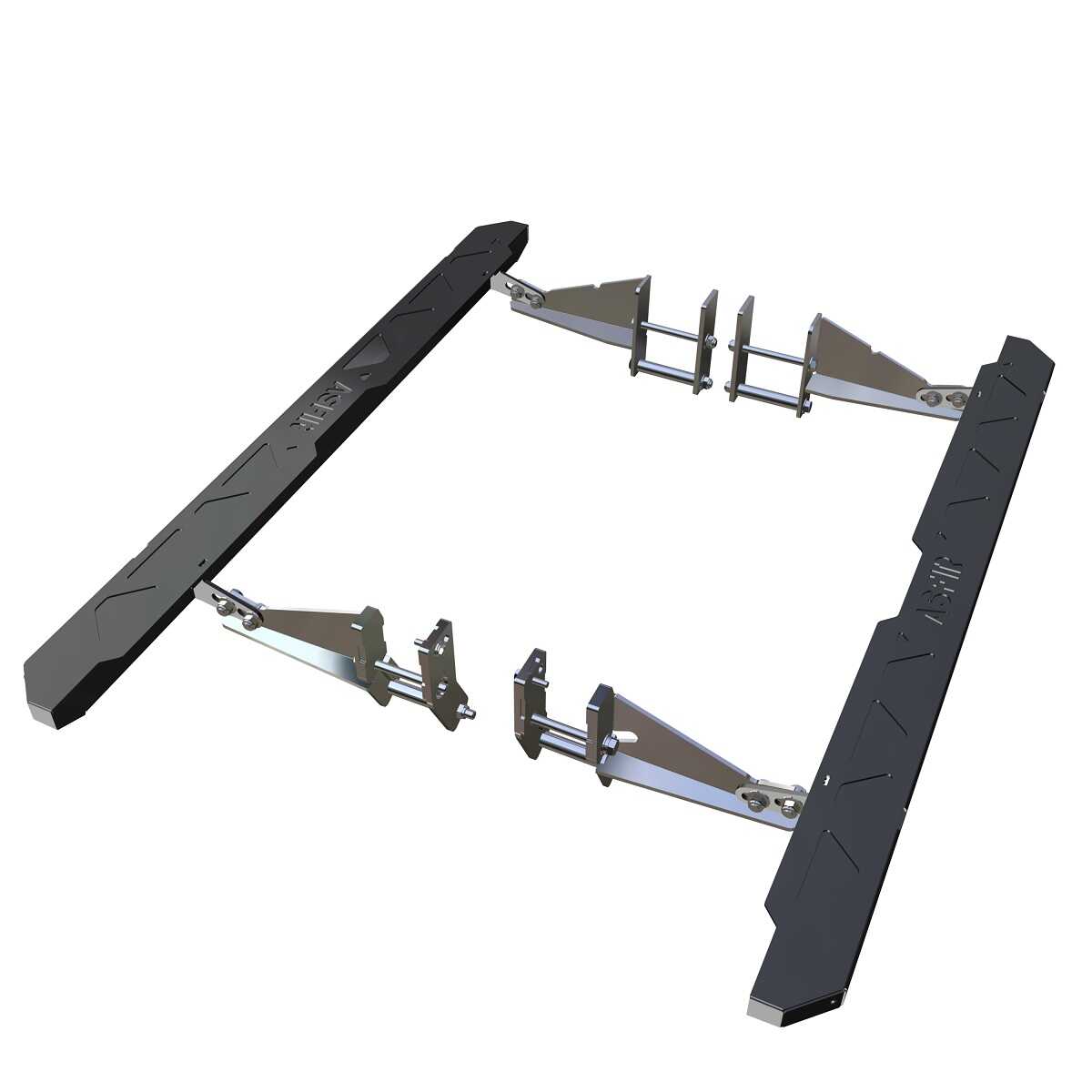 Asfir 4x4 Isuzu D-Max Heavy-Duty Steel Rock Sliders with Side Step