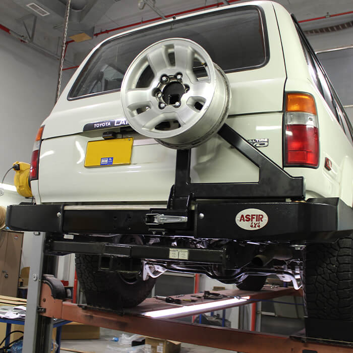 Toyota Land Cruiser 80 Spare Tire Carrier | for Asfir Rear Bumper