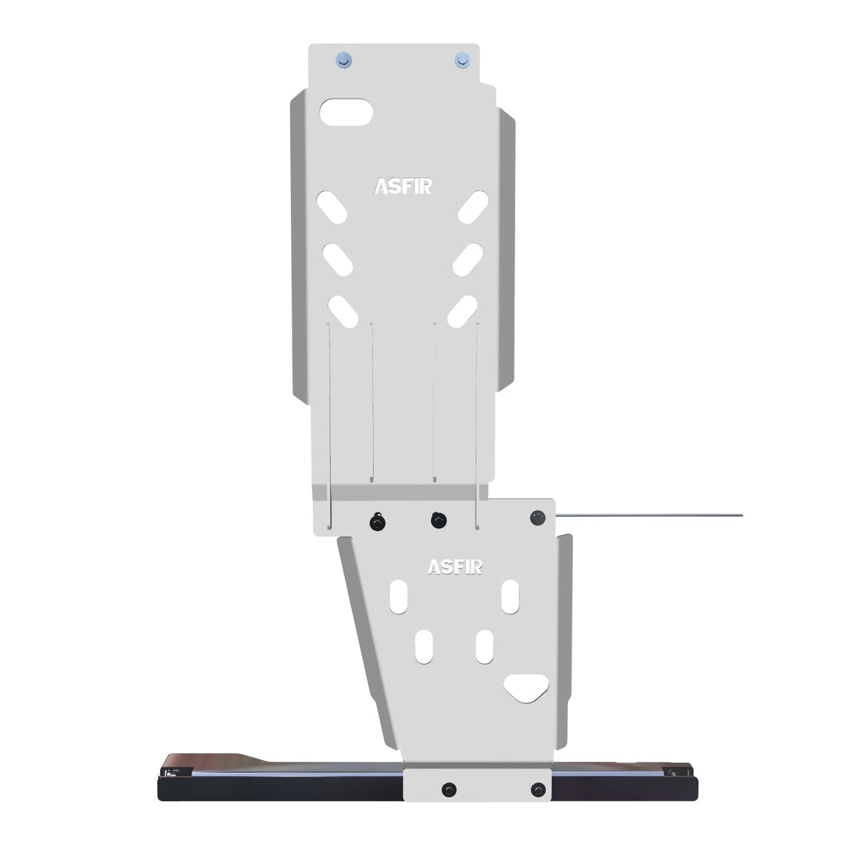 Asfir 4x4 Skid Plate for Chevrolet Silverado 2500 and Suburban 2500 4x4 (Transmission & Transfer Case, 1/4" Aluminum)