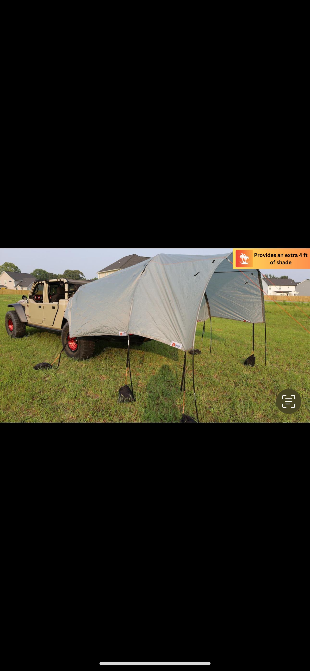 (Extension Only) Jeep Wrangler / Bronco Shade Extension