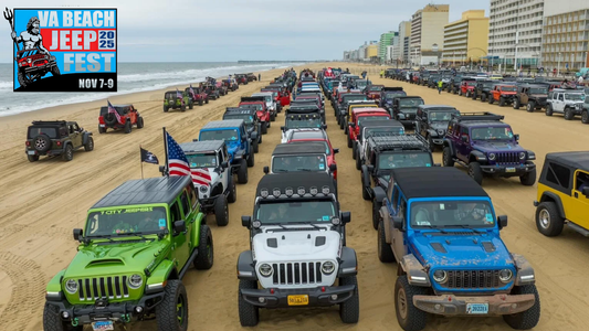 Jeeps at Virginia Beach Jeep Fest 2025 on the Virginia Beach Oceanfront