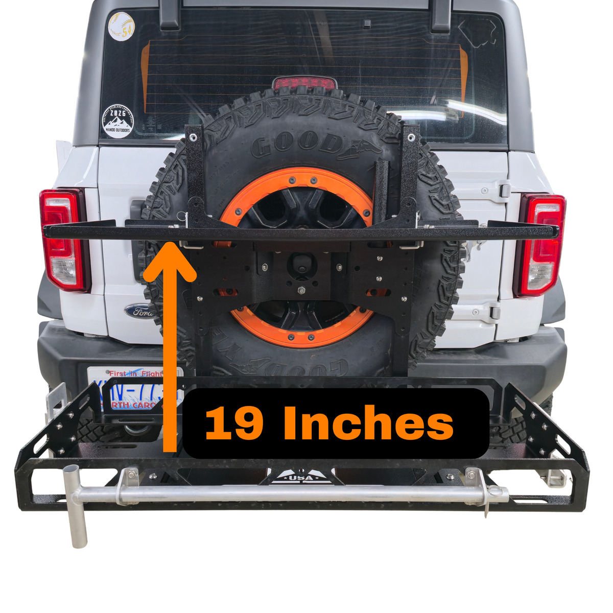 Jeep JK (2007-2018) Swing-Away Cargo Basket & Bike Rack | rucRak Grunt