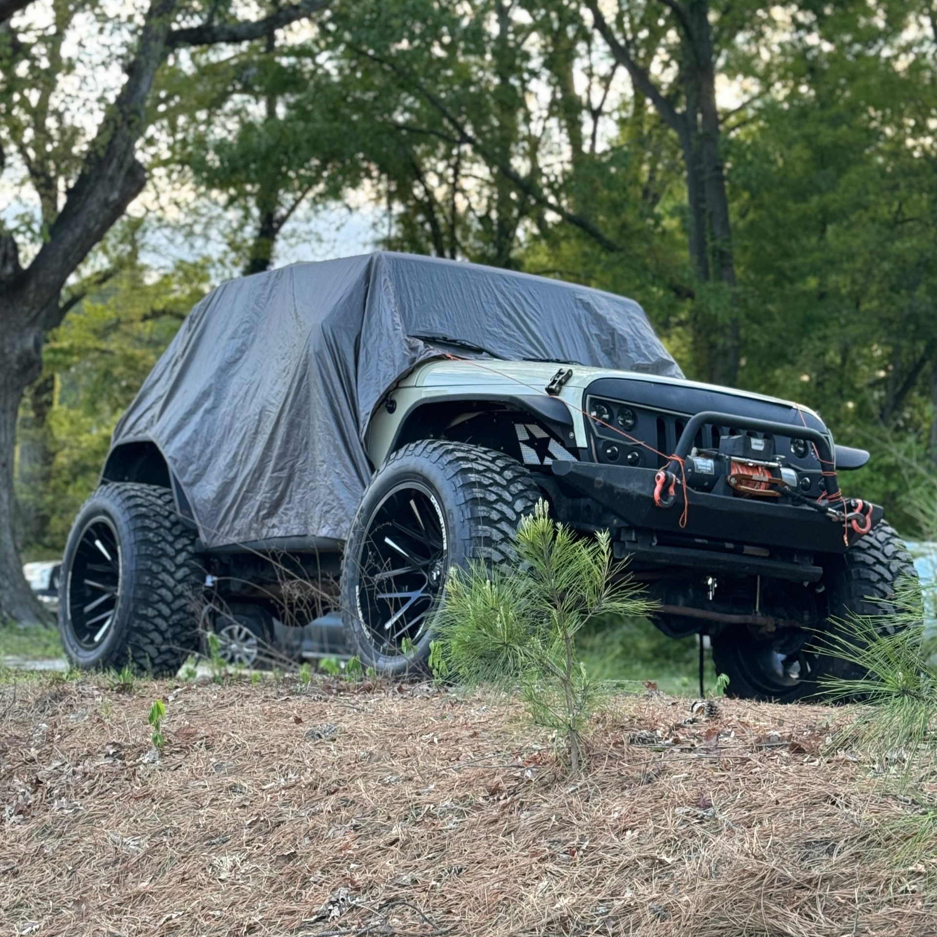 2-in-1 Jeep Wrangler JKU 4-Door Trail Cover + Sun Shade