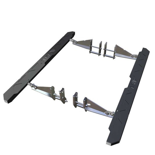 Asfir 4x4 Isuzu D-Max Heavy-Duty Steel Rock Sliders with Side Step