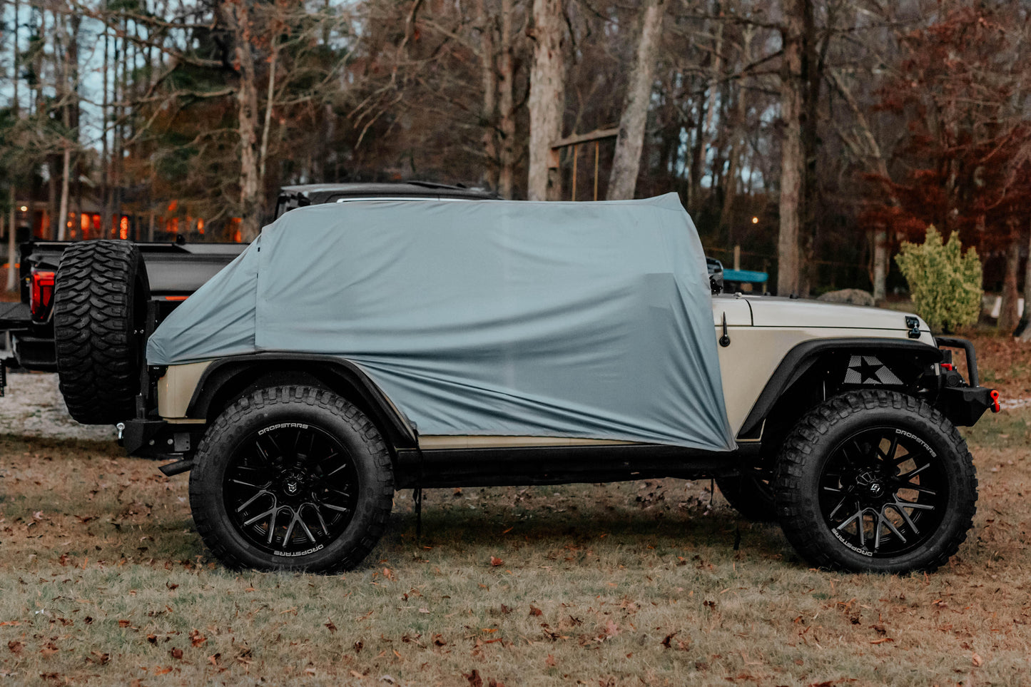 2-in-1 Jeep Wrangler JKU 4-Door Trail Cover + Sun Shade